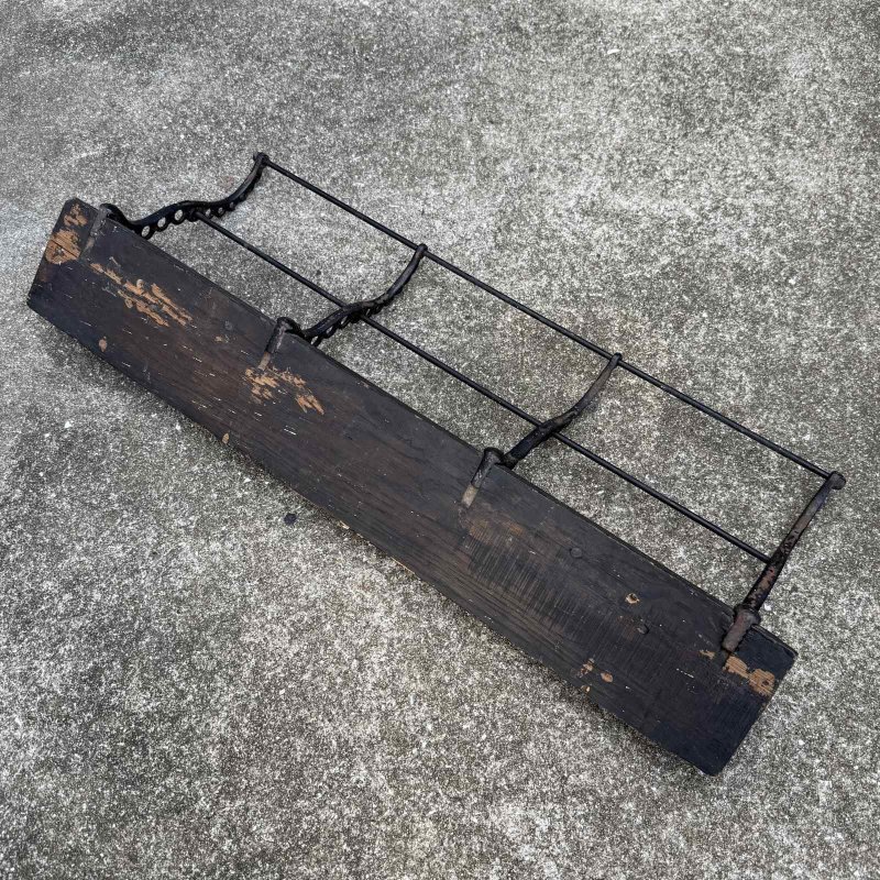画像2: VINTAGE ANTIQUE COAT HAT RACK ヴィンテージ アンティーク コートラック ハットラック ウォールハンガー / ウォールインテリア ウッド 木製 アイアン 店舗什器 アメリカ (1)