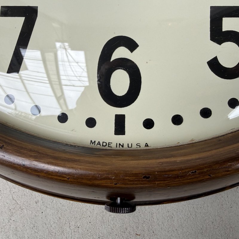 画像8: VINTAGE ANTIQUE WALL CLOCK GENERAL ELECRIC TELECHRON ヴィンテージ アンティーク ウォールクロック ゼネラルエレクトリック GE テレクロン 壁掛け時計 / スクールクロック ベークライト 丸型 茶色 店舗什器 アメリカ