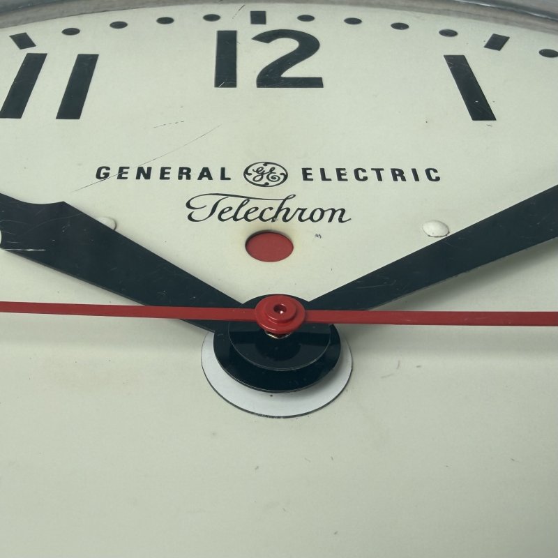 画像7: VINTAGE ANTIQUE WALL CLOCK GENERAL ELECRIC TELECHRON ヴィンテージ アンティーク ウォールクロック ゼネラルエレクトリック GE テレクロン 壁掛け時計 / スクールクロック ベークライト 丸型 茶色 店舗什器 アメリカ