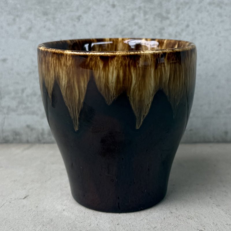 画像4: VINTAGE ANTIQUE POTTERY MUGCUP ヴィンテージ アンティーク マグカップ ブラウンドリップグレーズ コップ 食器 陶器 / コーヒーカップ ブラウン 茶色 カフェ 喫茶店 店舗什器 アメリカ d