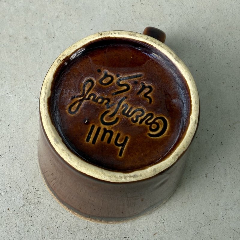 画像6: VINTAGE ANTIQUE HULL POTTERY MUGCUP ヴィンテージ アンティーク ハル マグカップ ブラウンドリップ コップ 食器 陶器 / コーヒーカップ  ブラウン 茶色 カフェ 喫茶店 店舗什器 アメリカ e