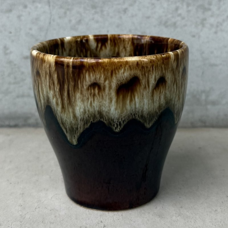 画像4: VINTAGE ANTIQUE POTTERY MUGCUP ヴィンテージ アンティーク マグカップ ブラウンドリップグレーズ コップ 食器 陶器 / コーヒーカップ ブラウン 茶色 カフェ 喫茶店 店舗什器 アメリカ g