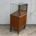 画像1: VINTAGE ANTIQUE  SHOWCASE PEN DISPLAY CABINET ヴィンテージ アンティーク ショーケース ガラスケース ディスプレイケース 陳列ケース / ペン ウッド 木製 家具  店舗什器 アメリカ (1)