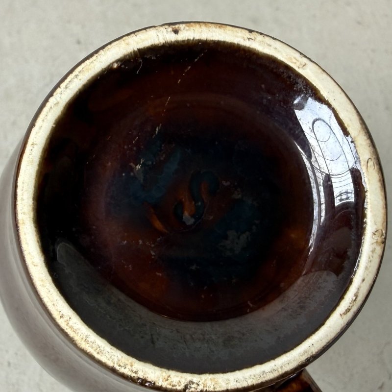画像7: VINTAGE ANTIQUE POTTERY MUGCUP ヴィンテージ アンティーク マグカップ ブラウンドリップグレーズ コップ 食器 陶器 / コーヒーカップ ブラウン 茶色 カフェ 喫茶店 店舗什器 アメリカ d