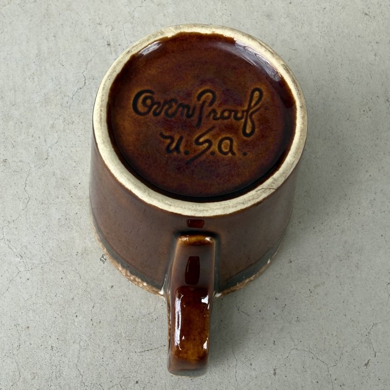 画像6: VINTAGE ANTIQUE HULL POTTERY MUGCUP ヴィンテージ アンティーク ハル マグカップ ブラウンドリップ コップ 食器 陶器 / コーヒーカップ  ブラウン 茶色 カフェ 喫茶店 店舗什器 アメリカ i