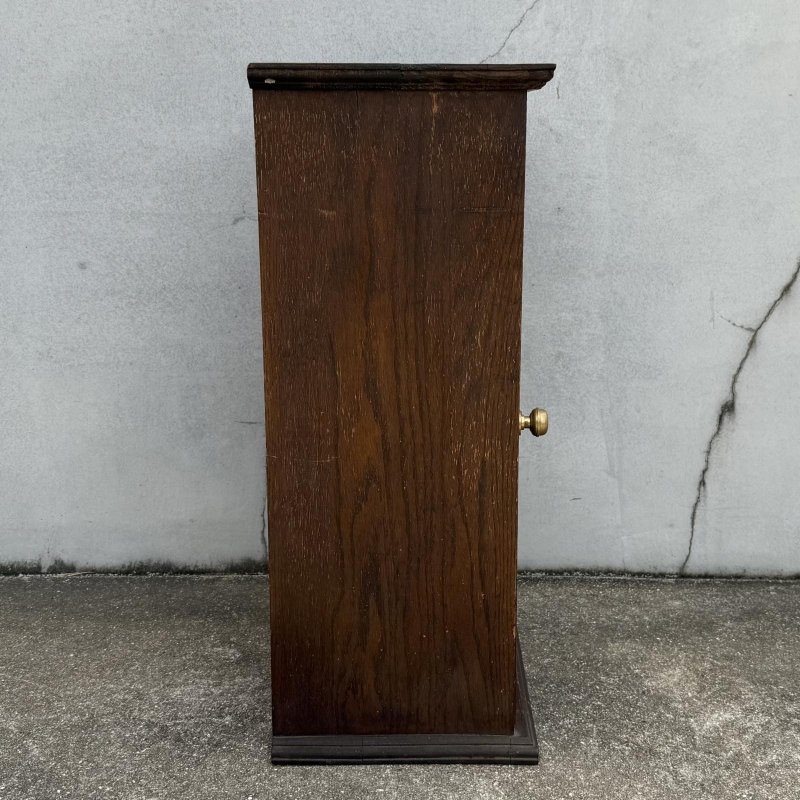 画像4: VINTAGE ANTIQUE WOODEN SHOWCASE ヴィンテージアンティーク ショーケース ガラスケース / ディスプレイケース カウンターケース ウッド 木製 卓上 薬屋 店舗什器 アメリカ