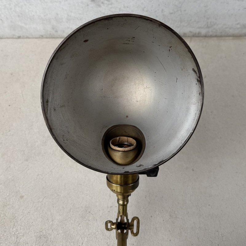 画像8: VINTAGE ANTIQUE FARIES DESKLAMP STANDLIGHT ヴィンテージ アンティーク フェアリーズ デスクライト スタンドライト 卓上照明 / コレクタブル テーブルランプ ブラス 真鍮 店舗什器 アメリカ (2)　　 