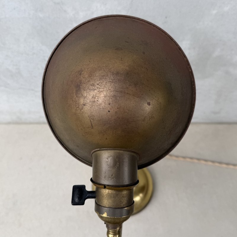 画像7: VINTAGE ANTIQUE FARIES DESKLAMP STANDLIGHT ヴィンテージ アンティーク フェアリーズ デスクライト スタンドライト 卓上照明 / コレクタブル テーブルランプ ブラス 真鍮 店舗什器 アメリカ (2)　　 