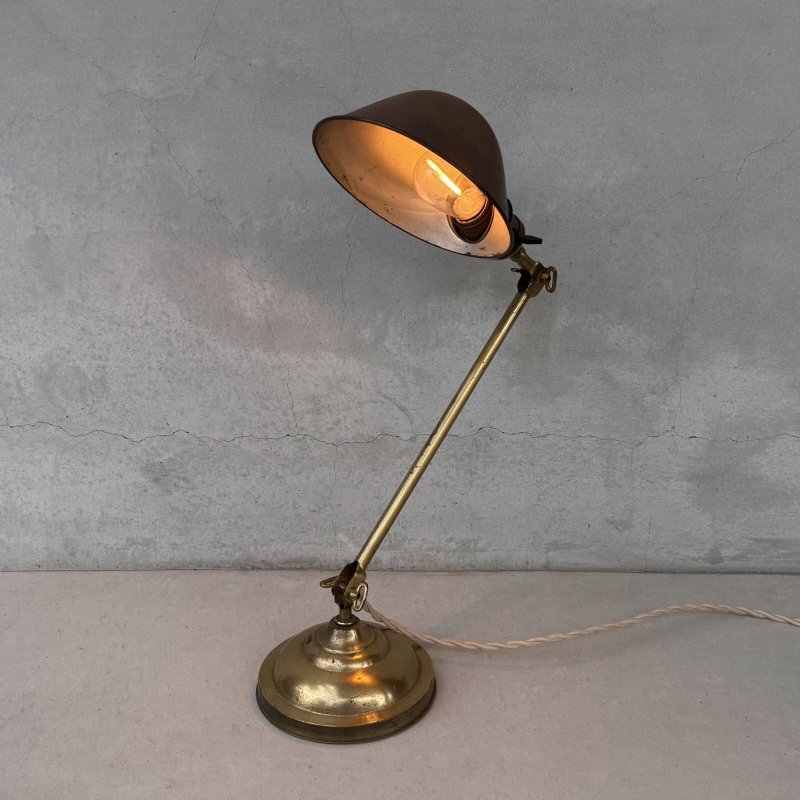 画像12: VINTAGE ANTIQUE FARIES DESKLAMP STANDLIGHT ヴィンテージ アンティーク フェアリーズ デスクライト スタンドライト 卓上照明 / コレクタブル テーブルランプ ブラス 真鍮 店舗什器 アメリカ (2)　　 