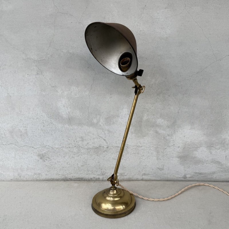 画像10: VINTAGE ANTIQUE FARIES DESKLAMP STANDLIGHT ヴィンテージ アンティーク フェアリーズ デスクライト スタンドライト 卓上照明 / コレクタブル テーブルランプ ブラス 真鍮 店舗什器 アメリカ (2)　　 
