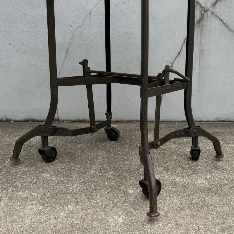 画像10: VINTAGE ANTIQUE TOLEDO UHL STEEL TABLE ヴィンテージ アンティーク トレド タイプライターテーブル / インダストリアル ディスプレイ 棚 家具 アイアン 店舗什器 アメリカ