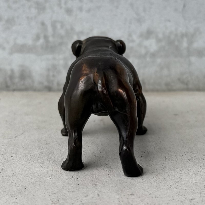 画像3: VINTAGE ANTIQUE BULLDOG FIGURE  ヴィンテージ アンティーク ブルドッグ オブジェ 置物  / コレクタブル ディスプレイ ペーパーウェイト 犬 動物 鋳物 アメリカ 