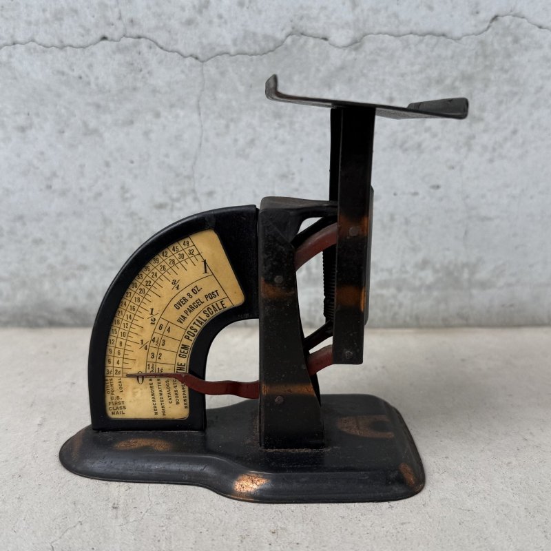 画像2: VINTAGE ANTIQUE JAPANNED THE GEM POSTAL SCALE ヴィンテージ アンティーク ジャパンド ジャパンカラー ポスタルスケール 量り オブジェ / コレクタブル ディスプレイ 秤 置物 箱付き アメリカ