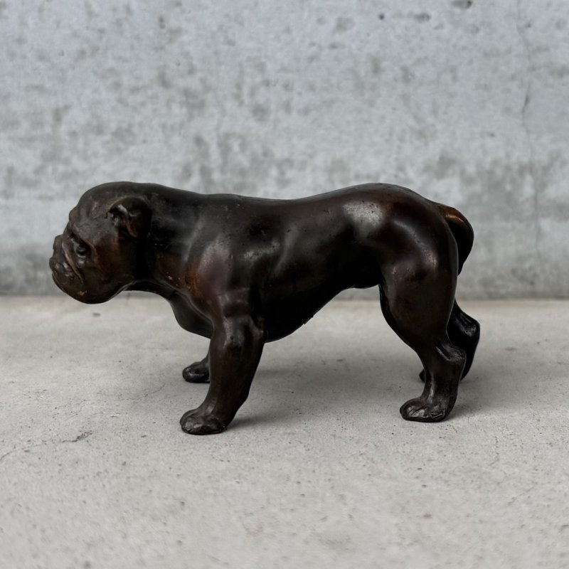 画像5: VINTAGE ANTIQUE BULLDOG FIGURE  ヴィンテージ アンティーク ブルドッグ オブジェ 置物  / コレクタブル ディスプレイ ペーパーウェイト 犬 動物 鋳物 アメリカ 