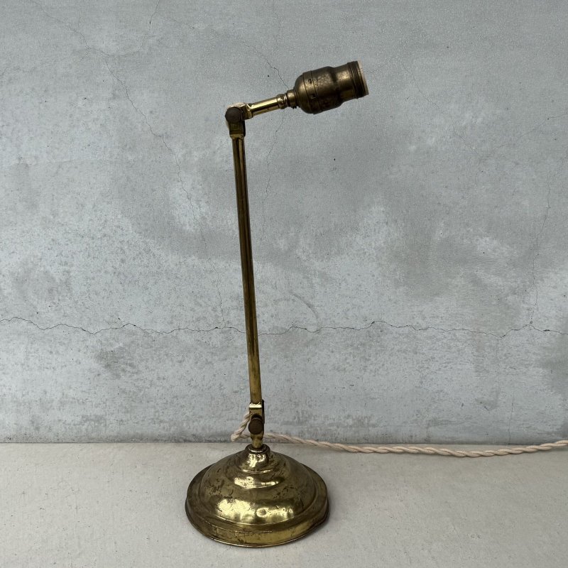 画像2: VINTAGE ANTIQUE FARIES DESKLAMP STANDLIGHT ヴィンテージ アンティーク フェアリーズ デスクライト スタンドライト 卓上照明 / コレクタブル テーブルランプ ブラス 真鍮 店舗什器 アメリカ (3)