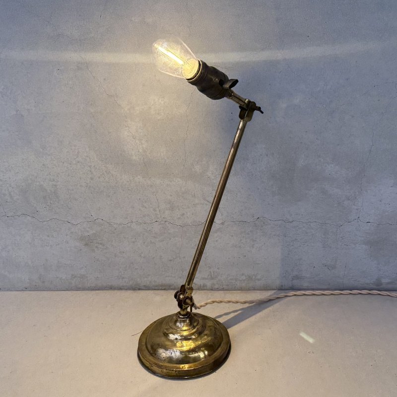 画像10: VINTAGE ANTIQUE FARIES DESKLAMP STANDLIGHT ヴィンテージ アンティーク フェアリーズ デスクライト スタンドライト 卓上照明 / コレクタブル テーブルランプ ブラス 真鍮 店舗什器 アメリカ (3)