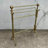 VINTAGE ANTIQUE TOWEL RACK  ヴィンテージ アンティーク タオルラック タオルハンガー タオルバー / タオル掛け インテリア 真鍮 店舗什器 アメリカ