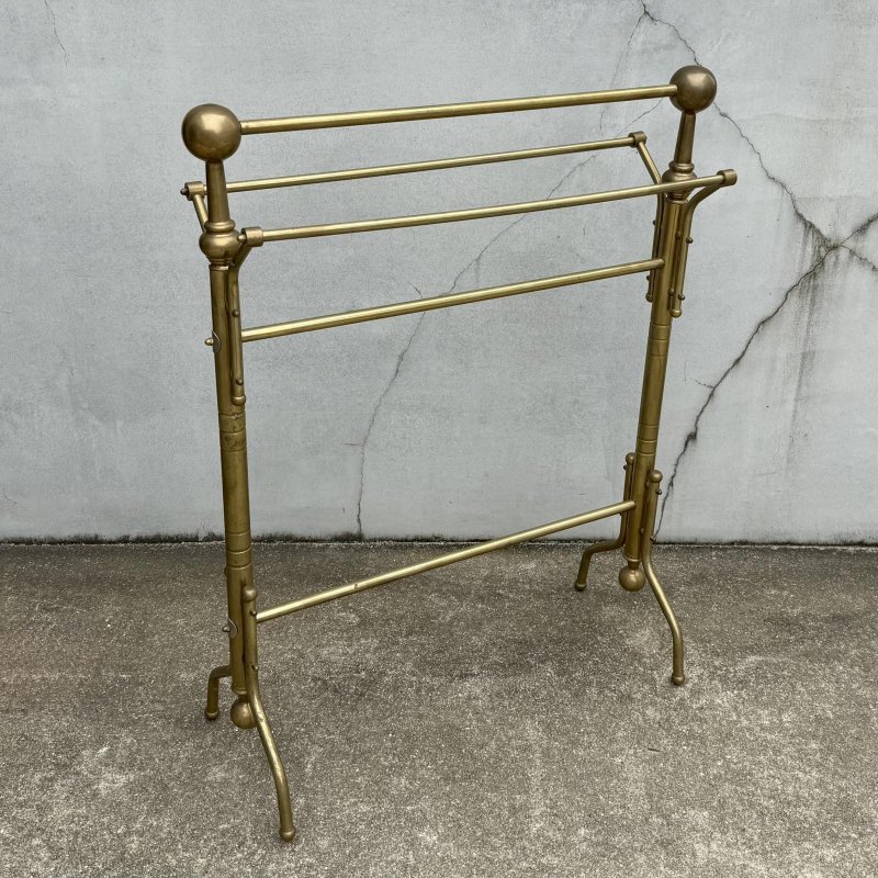 画像1: VINTAGE ANTIQUE TOWEL RACK  ヴィンテージ アンティーク タオルラック タオルハンガー タオルバー / タオル掛け インテリア 真鍮 店舗什器 アメリカ