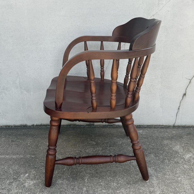 画像4: VINTAGE ANTIQUE CHAIR KASHIWA ヴィンテージ アンティーク 椅子 アームチェア 柏木工 /  ダイニング 家具 ウッド 木製 店舗什器 喫茶店 古民家 うぶだし 日本