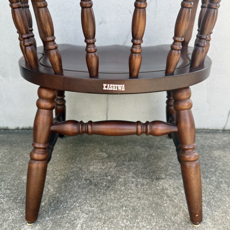 画像7: VINTAGE ANTIQUE CHAIR KASHIWA ヴィンテージ アンティーク 椅子 アームチェア 柏木工 /  ダイニング 家具 ウッド 木製 店舗什器 喫茶店 古民家 うぶだし 日本