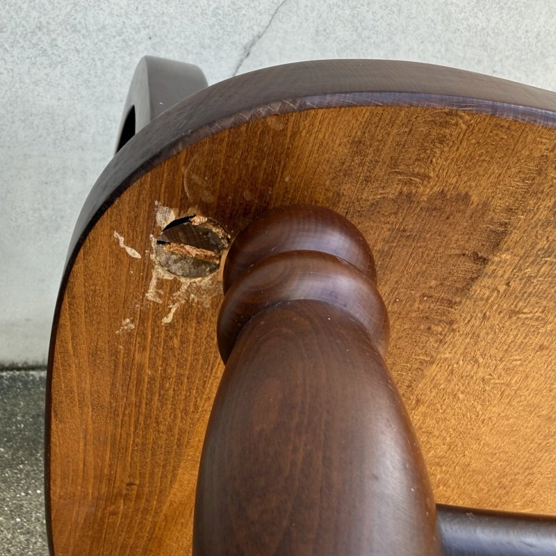 画像8: VINTAGE ANTIQUE CHAIR KASHIWA ヴィンテージ アンティーク 椅子 アームチェア 柏木工 /  ダイニング 家具 ウッド 木製 店舗什器 喫茶店 古民家 うぶだし 日本