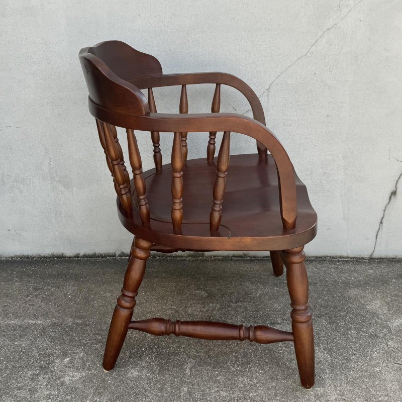 画像3: VINTAGE ANTIQUE CHAIR KASHIWA ヴィンテージ アンティーク 椅子 アームチェア 柏木工 /  ダイニング 家具 ウッド 木製 店舗什器 喫茶店 古民家 うぶだし 日本