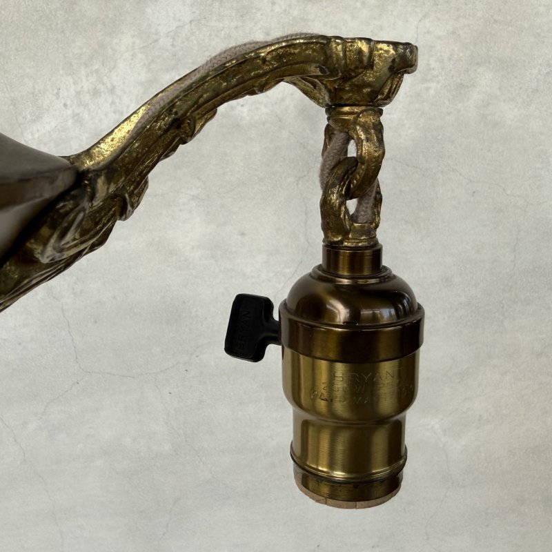 画像6: VINTAGE ANTIQUE LIGHT ヴィンテージ アンティーク シャンデリア パンライト 吊り下げライト  天井照明 / 3灯 ライト ペンダントランプ 真鍮 店舗什器 E26 アメリカ USA (2)