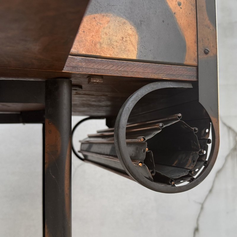 画像10: VINTAGE ANTIQUE TOLEDO UHL STEEL TABLE JAPANNED ヴィンテージ アンティーク トレド タイプライターテーブル ジャパンド ジャパンフィニッシュ / ジャパンカラー ディスプレイ 棚 家具 アイアン 店舗什器 アメリカ