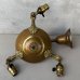 画像3: VINTAGE ANTIQUE LIGHT ヴィンテージ アンティーク シャンデリア パンライト 吊り下げライト  天井照明 / 3灯 ライト ペンダントランプ 真鍮 店舗什器 E26 アメリカ USA (2) (3)