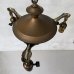 画像2: VINTAGE ANTIQUE LIGHT ヴィンテージ アンティーク シャンデリア パンライト 吊り下げライト  天井照明 / 3灯 ライト ペンダントランプ 真鍮 店舗什器 E26 アメリカ USA (2) (2)