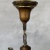 画像8: VINTAGE ANTIQUE LIGHT ヴィンテージ アンティーク シャンデリア パンライト 吊り下げライト  天井照明 / 3灯 ライト ペンダントランプ 真鍮 店舗什器 E26 アメリカ USA (2) (8)