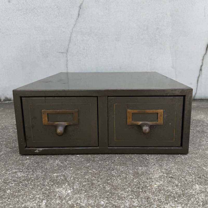 画像2: VINTAGE ANTIQUE FILE CABINET ヴィンテージ アンティーク ファイルキャビネット / インダストリアル インテリア 収納 棚 卓上 鉄 家具 店舗什器 アメリカ USA