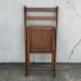 画像9: VINTAGE ANTIQUE FOLDING CHAIR WOOD ヴィンテージ アンティーク フォールディングチェア 折り畳み椅子 イス チェア  / ウッド 木製 家具 インテリア ディスプレイ 店舗什器 アメリカ  (9)