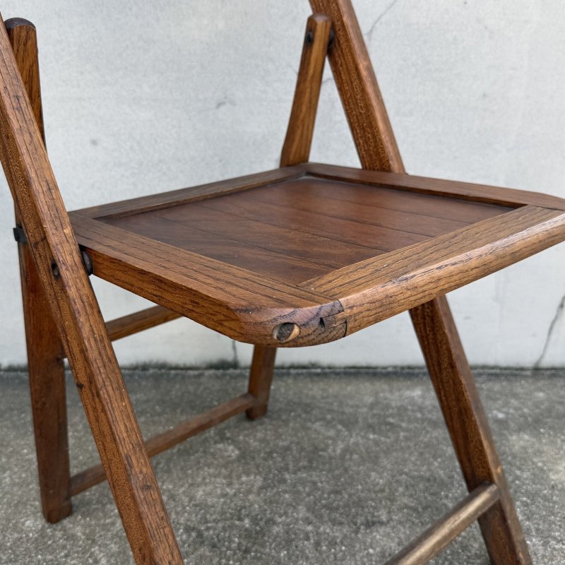 画像8: VINTAGE ANTIQUE FOLDING CHAIR WOOD ヴィンテージ アンティーク フォールディングチェア 折り畳み椅子 イス チェア  / ウッド 木製 家具 インテリア ディスプレイ 店舗什器 アメリカ 