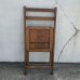 画像10: VINTAGE ANTIQUE FOLDING CHAIR WOOD ヴィンテージ アンティーク フォールディングチェア 折り畳み椅子 イス チェア  / ウッド 木製 家具 インテリア ディスプレイ 店舗什器 アメリカ  (10)
