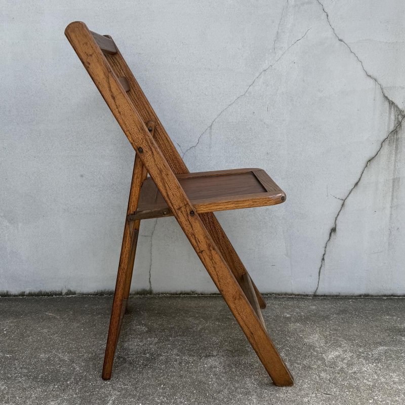 画像3: VINTAGE ANTIQUE FOLDING CHAIR WOOD ヴィンテージ アンティーク フォールディングチェア 折り畳み椅子 イス チェア  / ウッド 木製 家具 インテリア ディスプレイ 店舗什器 アメリカ 