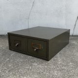 VINTAGE ANTIQUE FILE CABINET ヴィンテージ アンティーク ファイルキャビネット / インダストリアル インテリア 収納 棚 卓上 鉄 家具 店舗什器 アメリカ USA