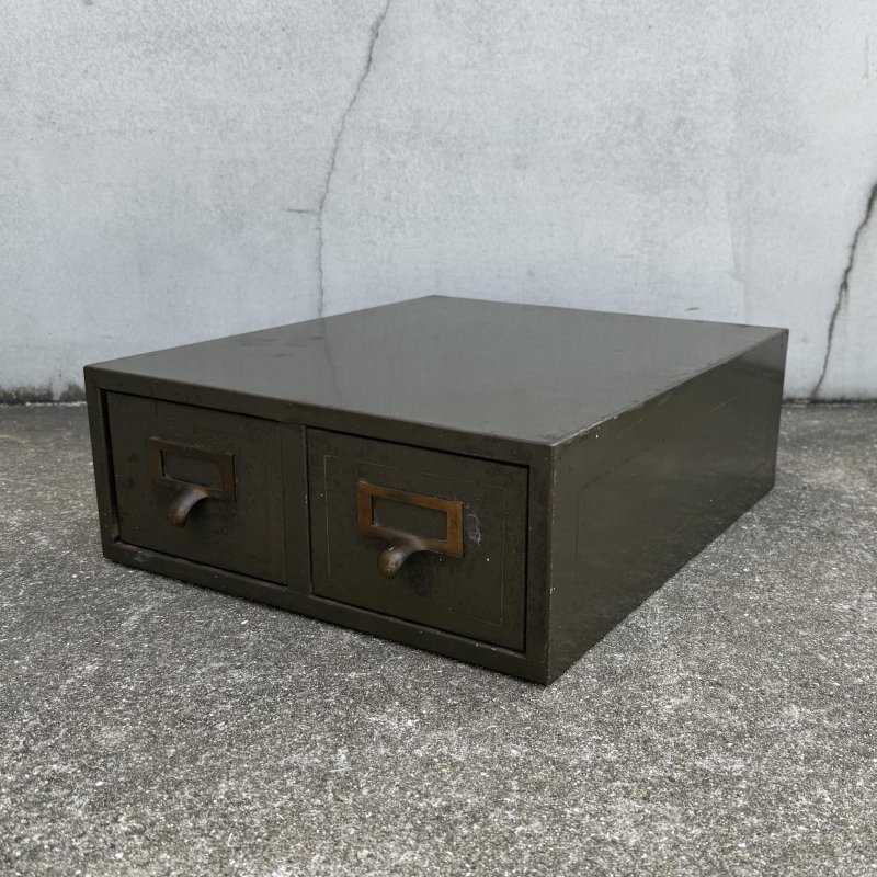 画像1: VINTAGE ANTIQUE FILE CABINET ヴィンテージ アンティーク ファイルキャビネット / インダストリアル インテリア 収納 棚 卓上 鉄 家具 店舗什器 アメリカ USA