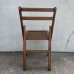 画像2: VINTAGE ANTIQUE FOLDING CHAIR WOOD ヴィンテージ アンティーク フォールディングチェア 折り畳み椅子 イス チェア  / ウッド 木製 家具 インテリア ディスプレイ 店舗什器 アメリカ  (2)