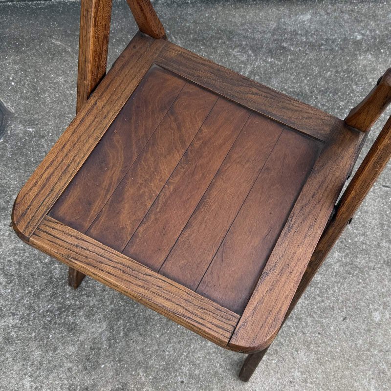 画像5: VINTAGE ANTIQUE FOLDING CHAIR WOOD ヴィンテージ アンティーク フォールディングチェア 折り畳み椅子 イス チェア  / ウッド 木製 家具 インテリア ディスプレイ 店舗什器 アメリカ 