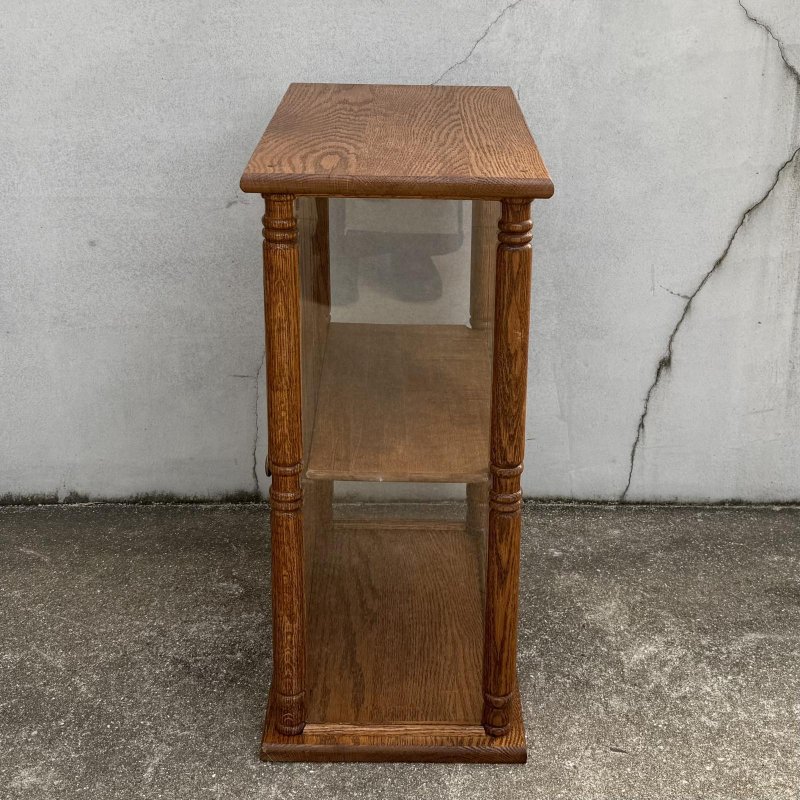 画像3: VINTAGE ANTIQUE WOODEN SHOWCASE ヴィンテージアンティーク ショーケース ガラスケース / ディスプレイケース カウンターケース ウッド 木製 卓上 薬屋 陳列 店舗什器 アメリカ