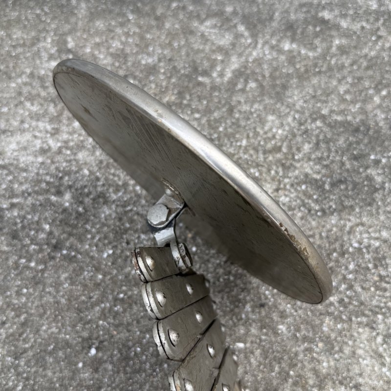 画像5: VINTAGE ANTIQUE SHAVING MIRROR SCISSOR ARM ヴィンテージ アンティーク 鏡 ウォールミラー シェービングミラー シザーアーム 壁付けミラー / インテリア 雑貨 店舗什器 美容室 アメリカ