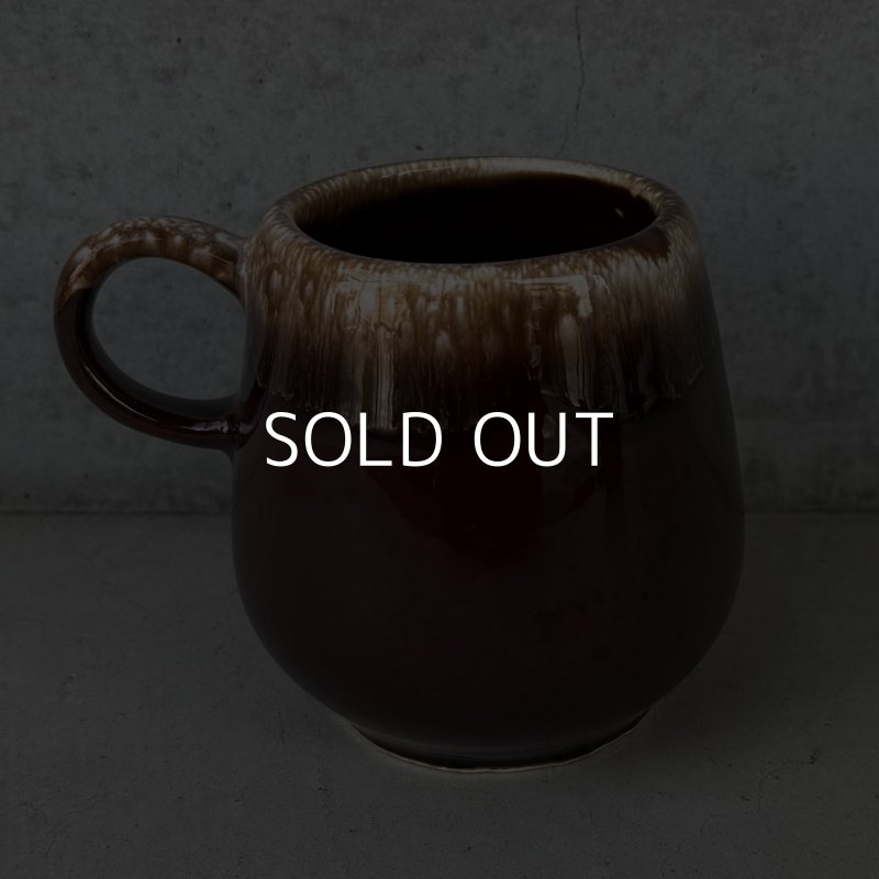 画像2: VINTAGE ANTIQUE MCCOY POTTERY MUGCUP ヴィンテージ アンティーク マッコイ マグカップ コップ 食器 陶器 ブラウンドリップ / コーヒーカップ 茶色 カフェ 喫茶店 店舗什器 アメリカ m