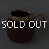 VINTAGE ANTIQUE MCCOY POTTERY MUGCUP ヴィンテージ アンティーク マッコイ マグカップ コップ 食器 陶器 ブラウンドリップ / コーヒーカップ 茶色 カフェ 喫茶店 店舗什器 アメリカ n