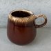 画像1: VINTAGE ANTIQUE MCCOY POTTERY MUGCUP ヴィンテージ アンティーク マッコイ マグカップ コップ 食器 陶器 ブラウンドリップ / コーヒーカップ 茶色 カフェ 喫茶店 店舗什器 アメリカ n (1)