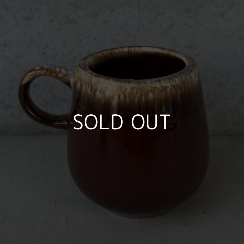 画像2: VINTAGE ANTIQUE MCCOY POTTERY MUGCUP ヴィンテージ アンティーク マッコイ マグカップ コップ 食器 陶器 ブラウンドリップ / コーヒーカップ 茶色 カフェ 喫茶店 店舗什器 アメリカ n