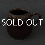 VINTAGE ANTIQUE MCCOY POTTERY MUGCUP ヴィンテージ アンティーク マッコイ マグカップ コップ 食器 陶器 ブラウンドリップ / コーヒーカップ 茶色 カフェ 喫茶店 店舗什器 アメリカ m