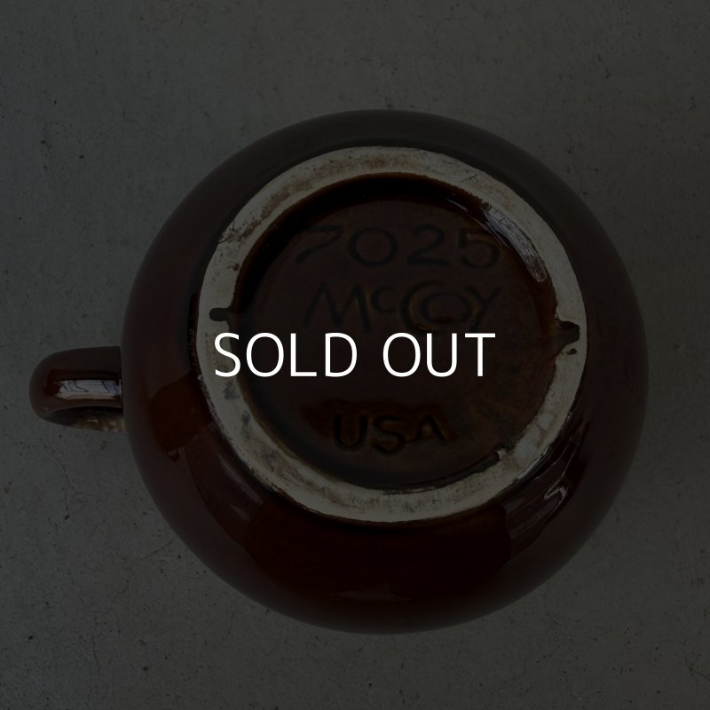 画像6: VINTAGE ANTIQUE MCCOY POTTERY MUGCUP ヴィンテージ アンティーク マッコイ マグカップ コップ 食器 陶器 ブラウンドリップ / コーヒーカップ 茶色 カフェ 喫茶店 店舗什器 アメリカ n