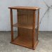 画像1: VINTAGE ANTIQUE WOODEN SHOWCASE ヴィンテージアンティーク ショーケース ガラスケース / ディスプレイケース カウンターケース ウッド 木製 卓上 薬屋 陳列 店舗什器 アメリカ (1)