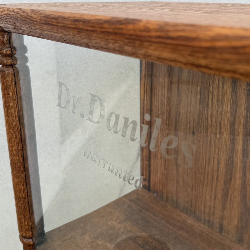 画像9: VINTAGE ANTIQUE WOODEN SHOWCASE ヴィンテージアンティーク ショーケース ガラスケース / ディスプレイケース カウンターケース ウッド 木製 卓上 薬屋 陳列 店舗什器 アメリカ